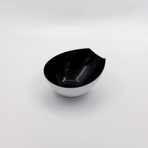 Schale "Contrast" oval black
