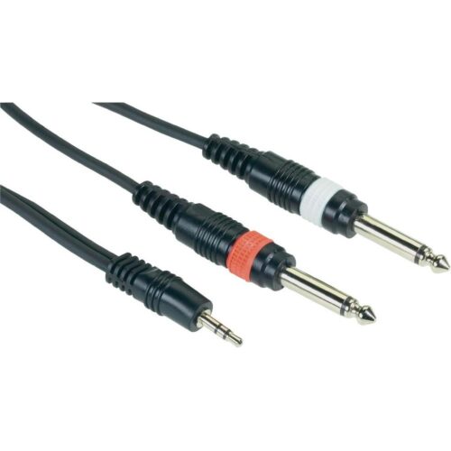 Kabel Klinke 6,3 - Klinke 3,5 kurz