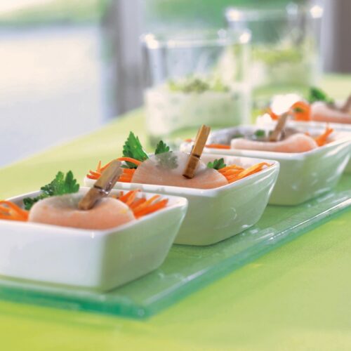 Fingerfood „Mini-Schälchen, eckig"