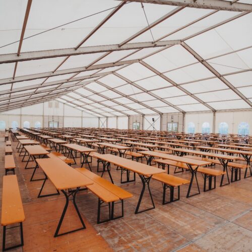 Festzelt 10 Meter (5 Meter Raster)