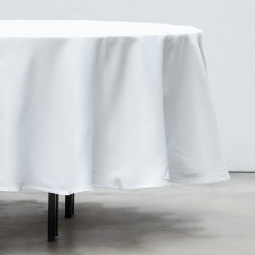 Tischtuch rund, weiß, Ø 280 cm